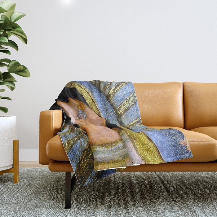 Our Lady of Guadalupe by Flor LArios Throw Blanket