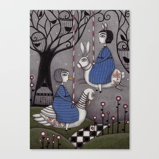 Merry-go-round Canvas Print