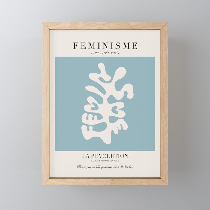 L'ART DU FÉMINISME IV — Feminist Art — Matisse Exhibition Poster Framed Mini Art Print