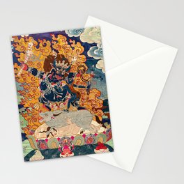 Buddhist Thangka depicting Yama  Stationery Card