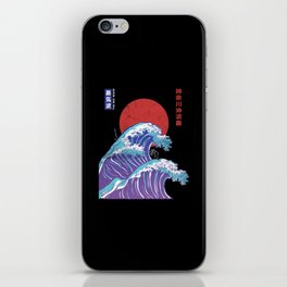 Big Wave Vaporwave Aesthetic 80s Anime Fashion Streetwear iPhone Skin