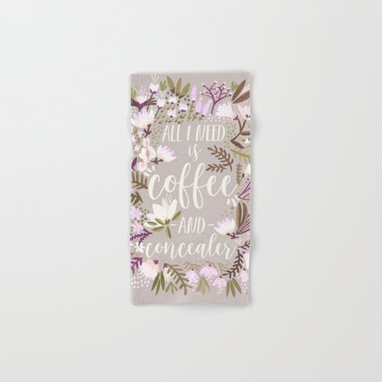 Coffee & Concealer – Spring Palette Hand & Bath Towel