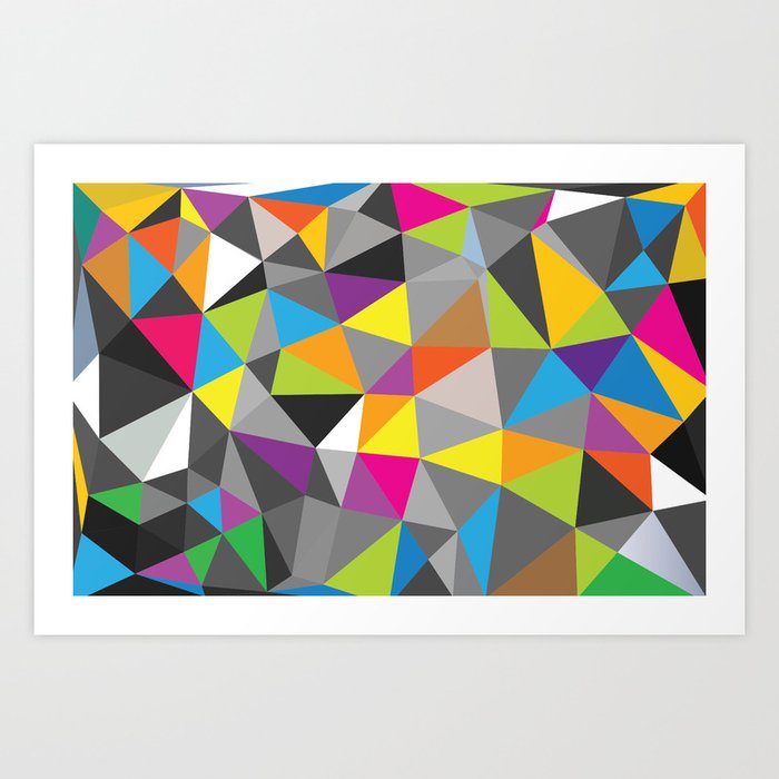 Colorful Geometric Art Art Print by gatebasher_311