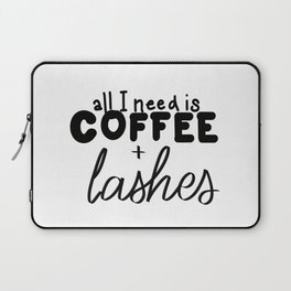 Coffee & Lashes Laptop Sleeve