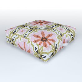 Pink Peppermint Patty Outdoor Floor Cushion