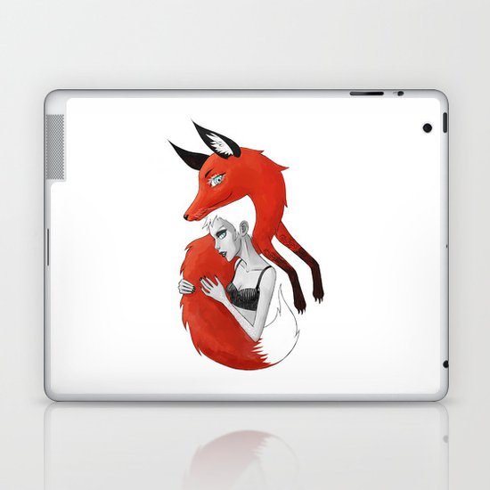Girl and a Fox Laptop & iPad Skin