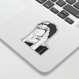 Disapointed sad girl Sticker