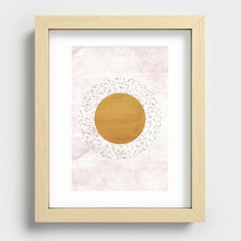 Abstract sun Recessed Framed Print