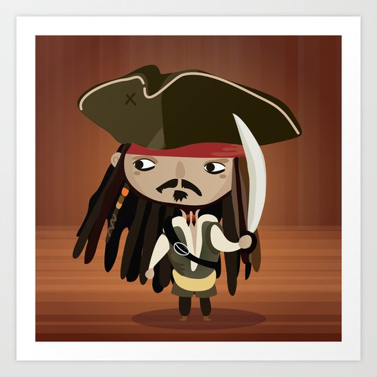 Captain Sparrow Art Print