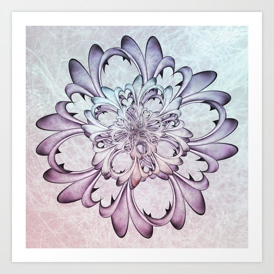 Floral abstract . Art Print