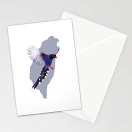 Taiwan blue magpie Stationery Cards