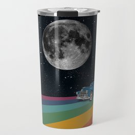 Rainbow Road In Space Travel Mug