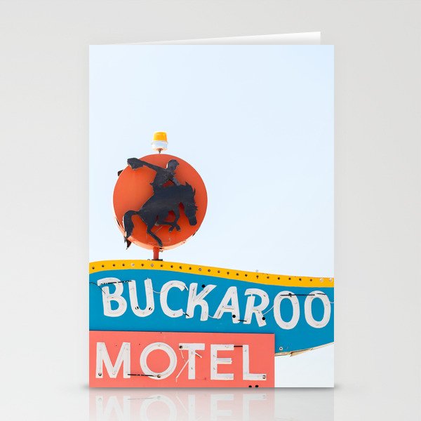 Buckaroo Motel - Vintage Sign Travel Photography Stationery Cards