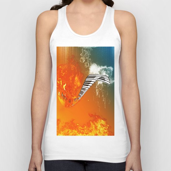 Piano Unisex Tank Top