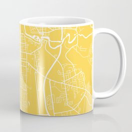 Burlington map yellow Coffee Mug