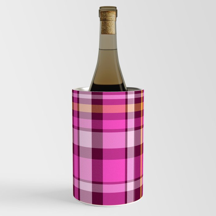 Plaid // Hot Pink Wine Chiller