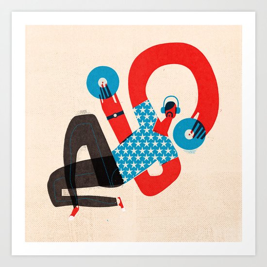 DJ Art Print