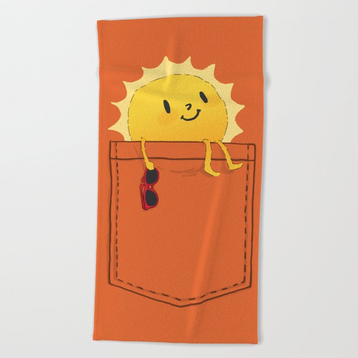 Pocketful of sunshine Beach Towel