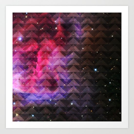 Galaxy Tribal Elevator Art Print