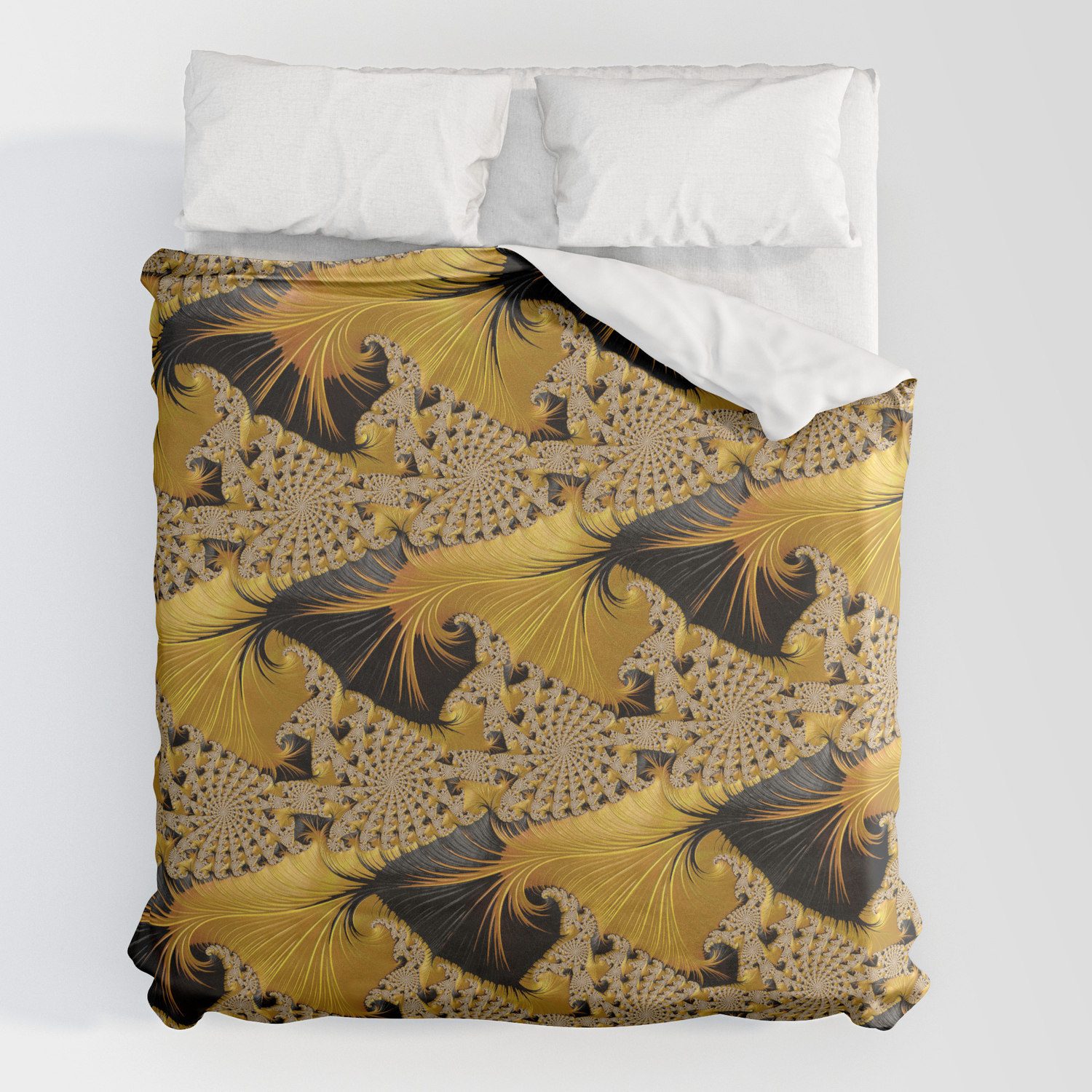 Gold Brocade Duvet Cover By Colleen, Brocade Duvet Covers