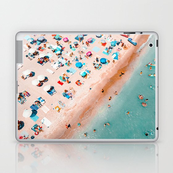 Beach Print, Aerial Beach, Aerial Beach Photography, Ocean Waves, Waves Print, Sea Print, Modern Home Decor, Art Print Laptop & iPad Skin