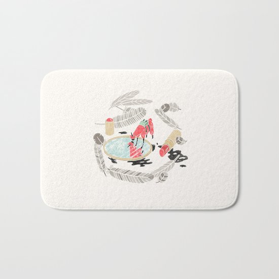 Pretty Miniunilamacorn Bath Mat