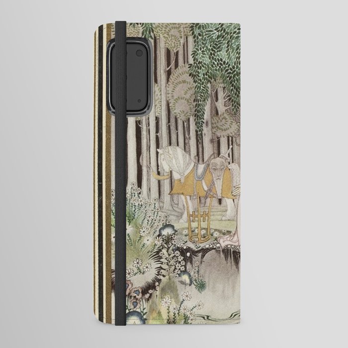 Copy of East of the Sun and West of the Moon, illustrated by Kay Nielsen Blond Knight Man in the Forest Android Wallet Case