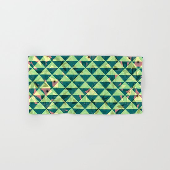 Vegetation-triangles Hand & Bath Towel