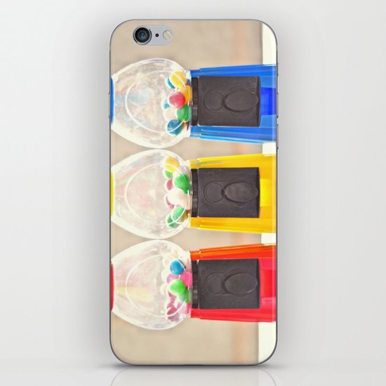 Bubble Gum in Primary iPhone & iPod Skin