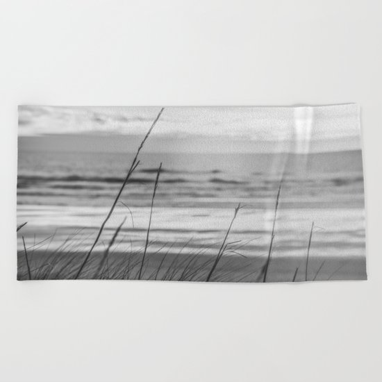 Black and White Ocean Dream Beach Towel
