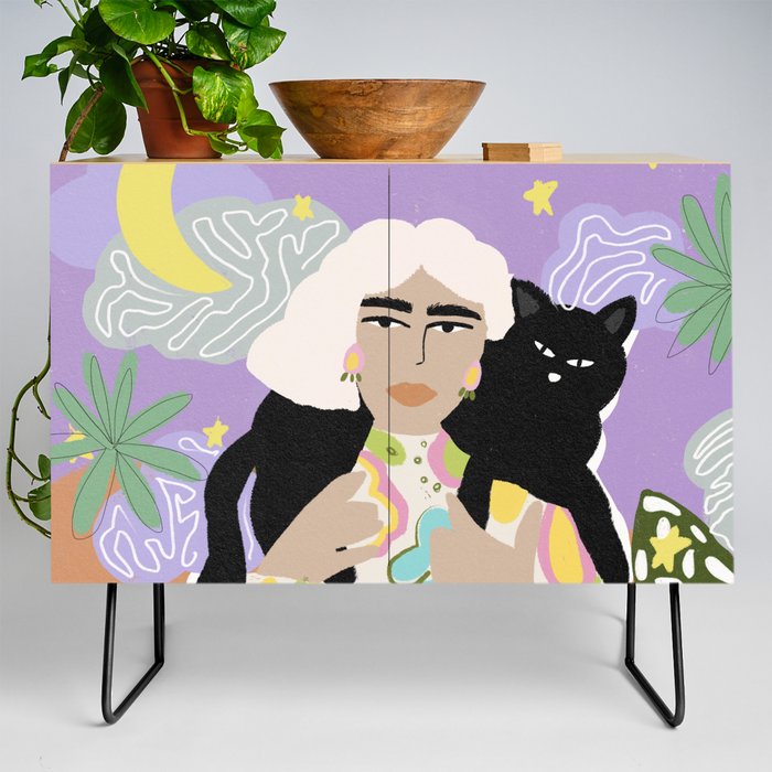 Witchy Woman Credenza by Alja Horvat | Society6