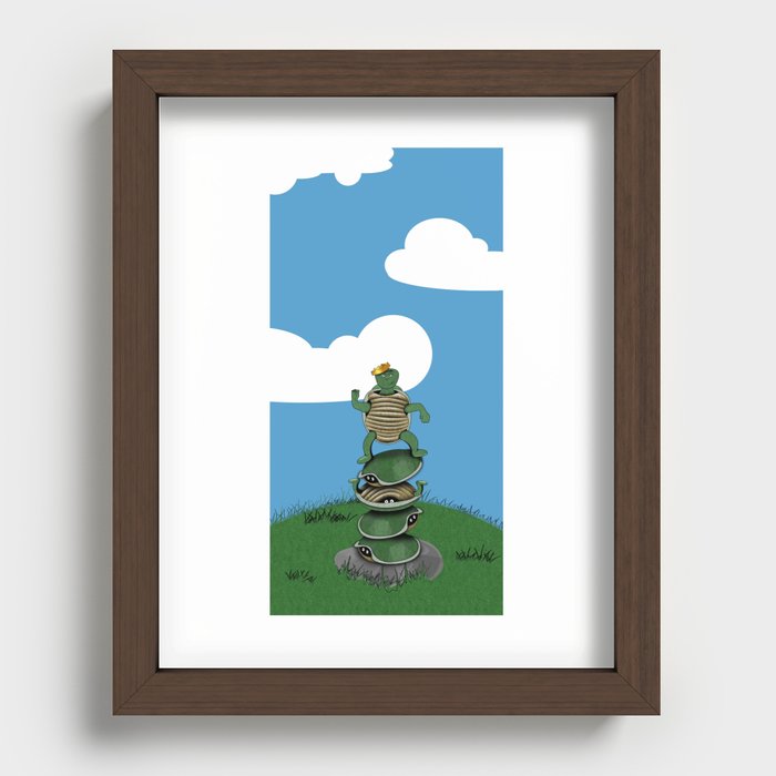 Yertle The Turtle Recessed Framed Print