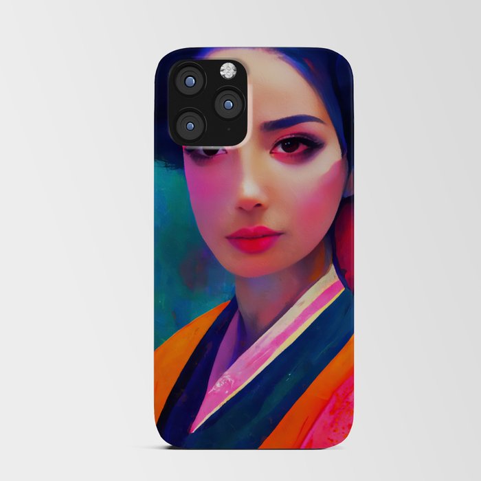 Geisha, Portrait iPhone Card Case