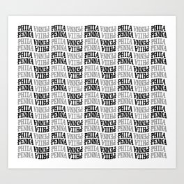 PHILA/PENNA Pattern Art Print