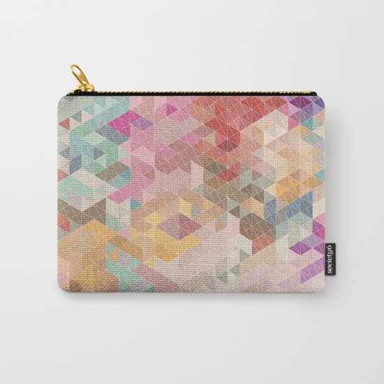 Soft Mini Triangles Carry-All Pouch
