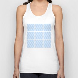 Four Shades of Light Blue Lighter Squares Unisex Tank Top