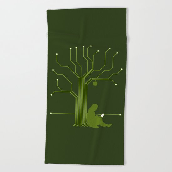 Apple CircuiTree Beach Towel