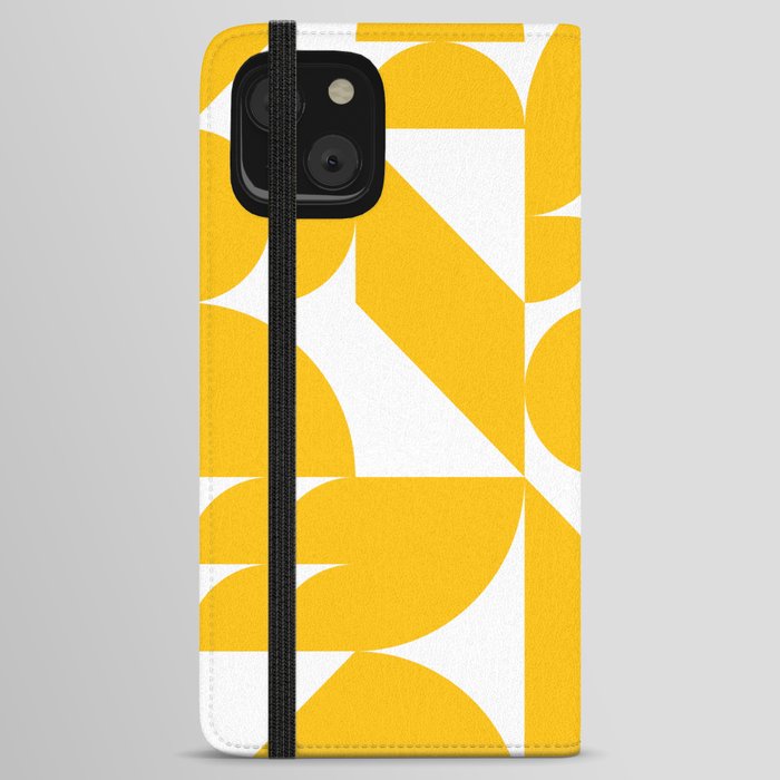 Geometrical modern classic shapes composition 11 iPhone Wallet Case