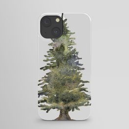 Watercolor Pine Tree iPhone Case