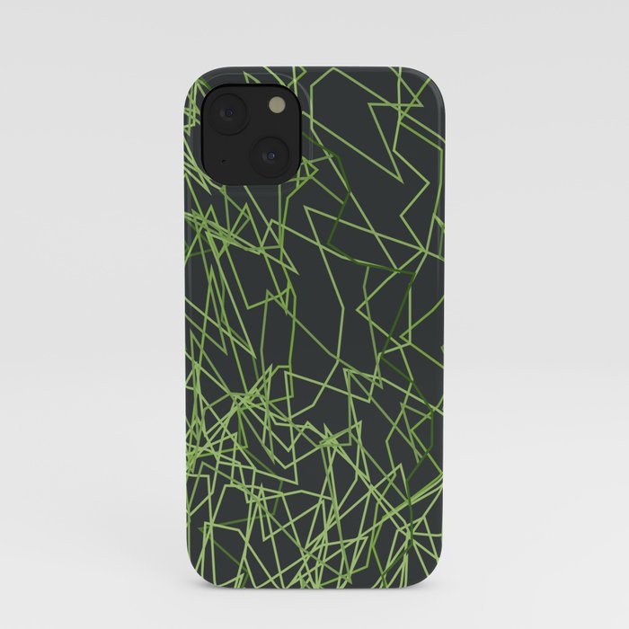 abstract mandala of doodles isolated on black iPhone Case
