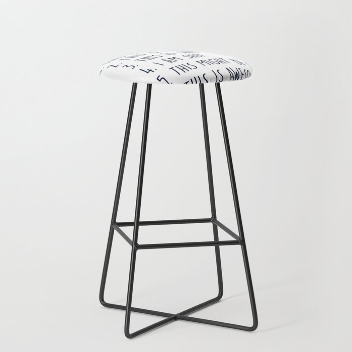 Creative Process Bar Stool by Quotes Society6