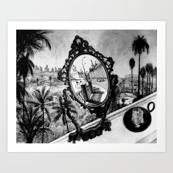 looking back Art Print