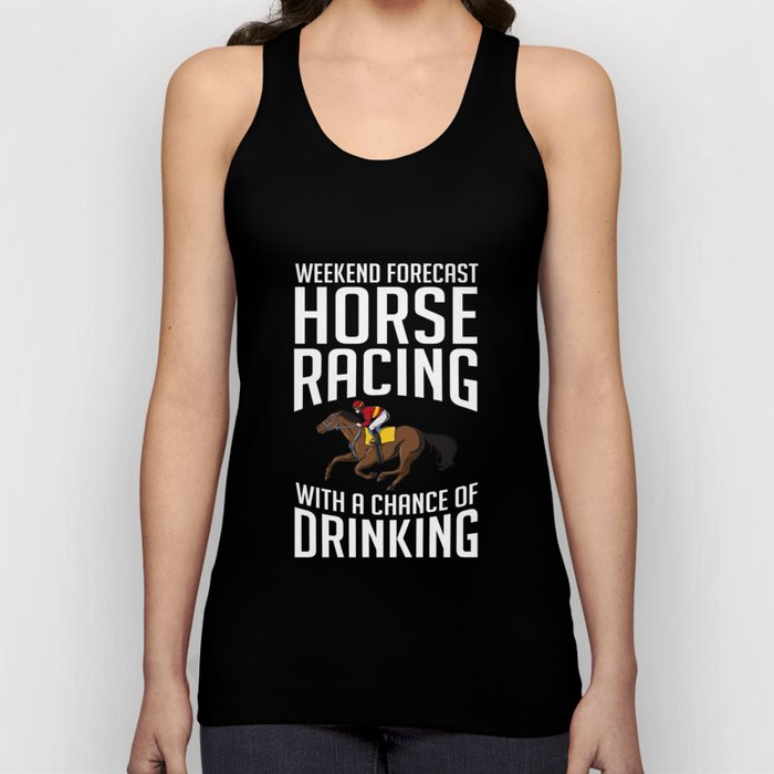 Horse Racing Race Track Number Derby Tank Top
