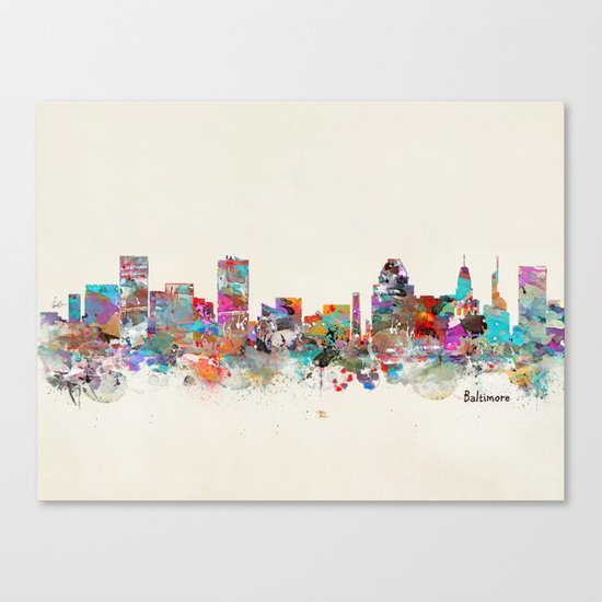 Baltimore Maryland skyline Canvas Print