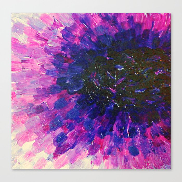 Vacancy Limitless Bold Eggplant Plum Purple Abstract Acrylic