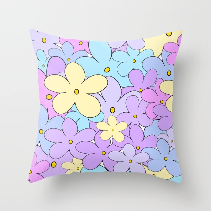 flowers Throw Pillow
