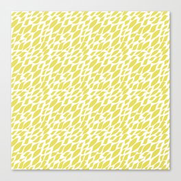 Modern energetic yellow leaves Canvas Print
