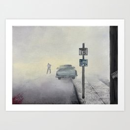That Shadow Just Now ... Art Print