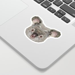Australian Koala Head Polygon Sticker
