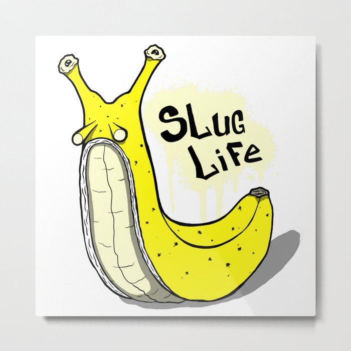 Banana Slug Metal Print